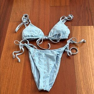 2 for $9 ladies size small blue bikini